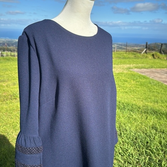 NWT Banana Republic Navy Sheath Knee length Dress 14 - Picture 5 of 7